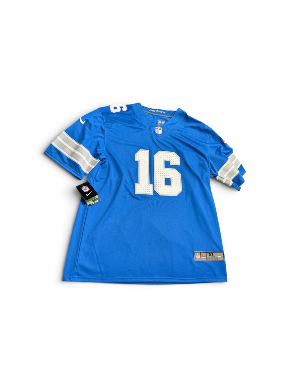 Nike Detroit Lions Jared Goff 16 Jersey Blue Men's Size XL NFL Football